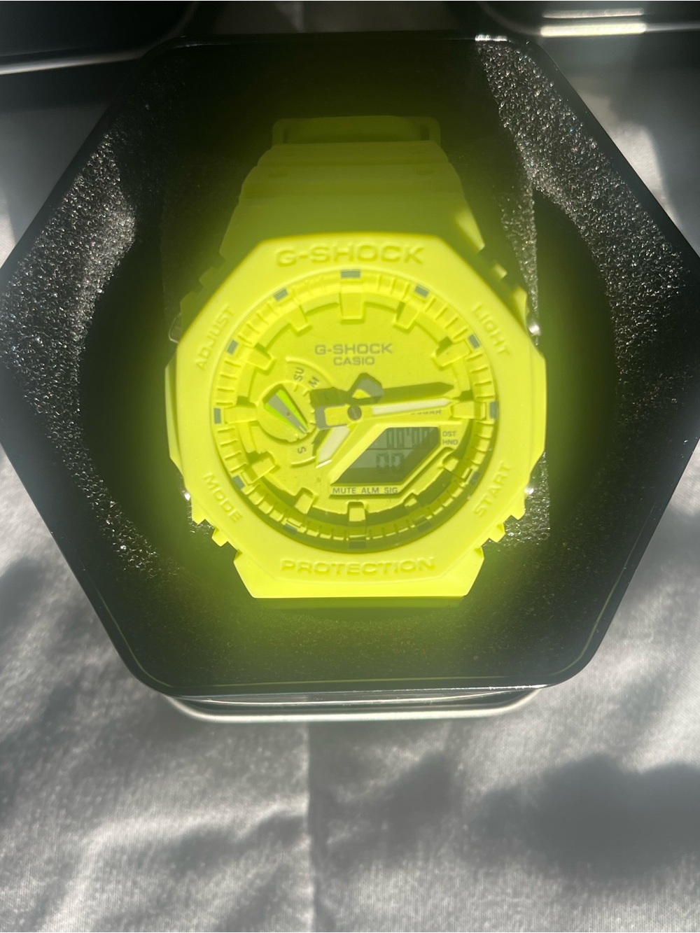 Casio G-Shock Neon Yellow Analog-Digital Sport Watch